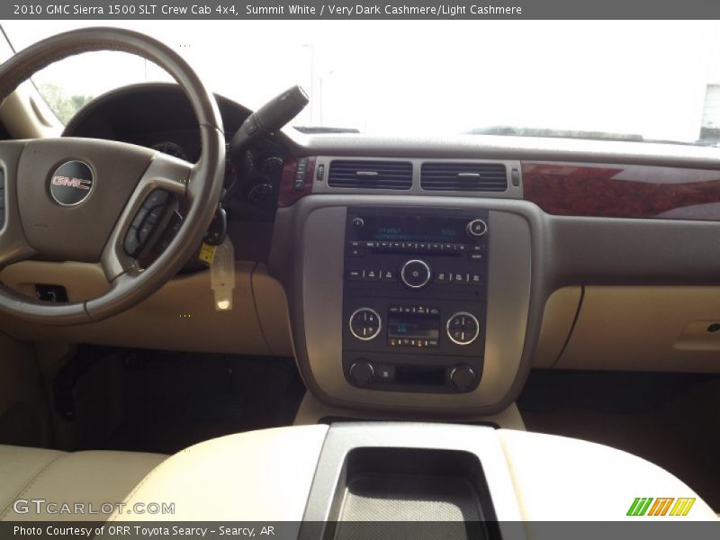 Summit White / Very Dark Cashmere/Light Cashmere 2010 GMC Sierra 1500 SLT Crew Cab 4x4