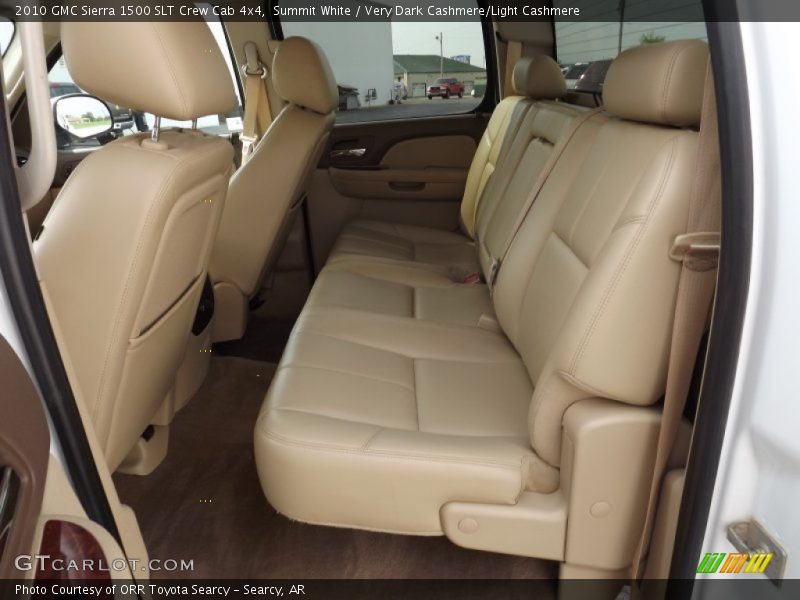 Summit White / Very Dark Cashmere/Light Cashmere 2010 GMC Sierra 1500 SLT Crew Cab 4x4