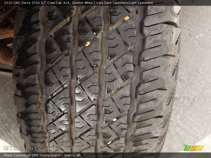 Summit White / Very Dark Cashmere/Light Cashmere 2010 GMC Sierra 1500 SLT Crew Cab 4x4