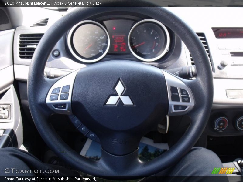 Apex Silver Metallic / Black 2010 Mitsubishi Lancer ES