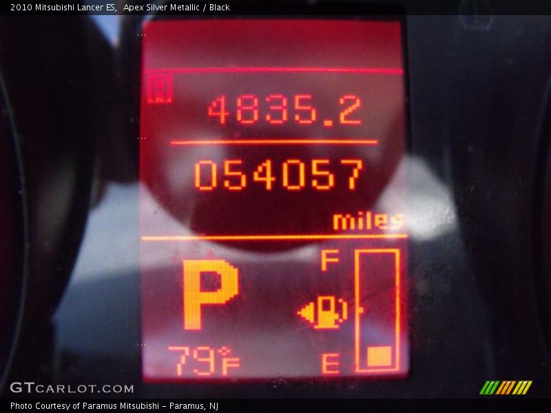 Apex Silver Metallic / Black 2010 Mitsubishi Lancer ES