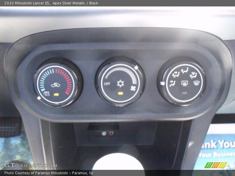 Apex Silver Metallic / Black 2010 Mitsubishi Lancer ES