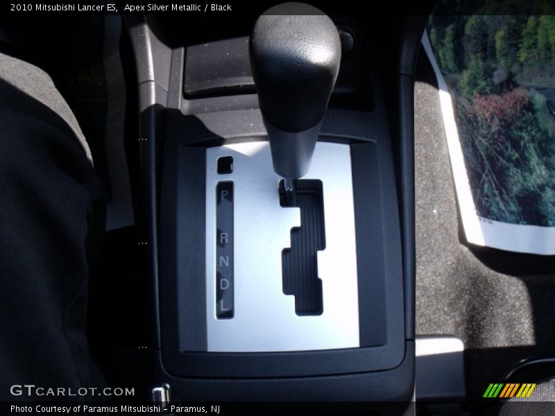 Apex Silver Metallic / Black 2010 Mitsubishi Lancer ES