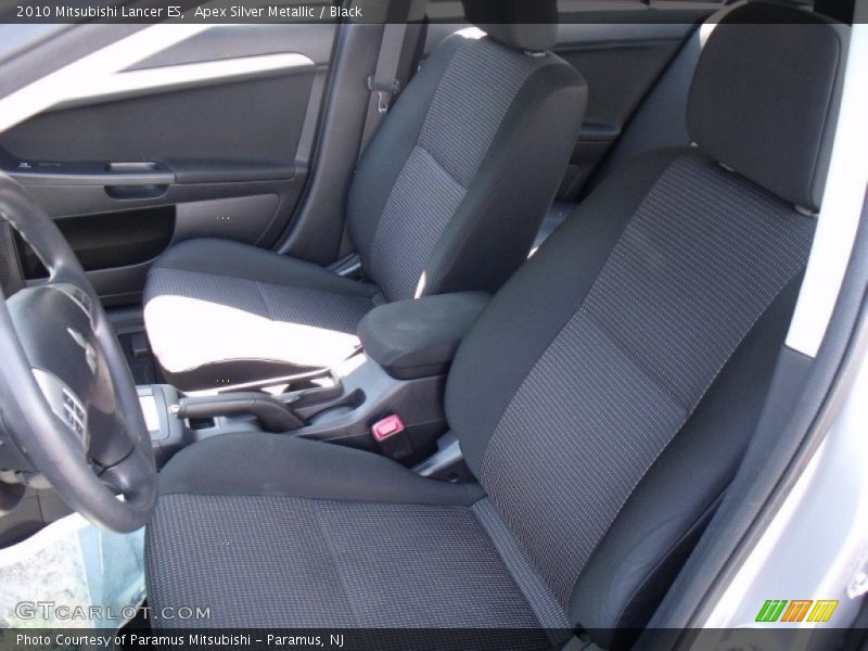 Apex Silver Metallic / Black 2010 Mitsubishi Lancer ES