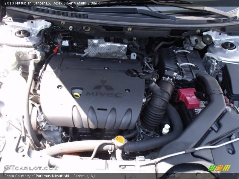 Apex Silver Metallic / Black 2010 Mitsubishi Lancer ES
