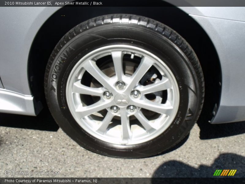 Apex Silver Metallic / Black 2010 Mitsubishi Lancer ES