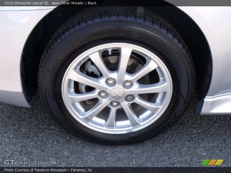 Apex Silver Metallic / Black 2010 Mitsubishi Lancer ES