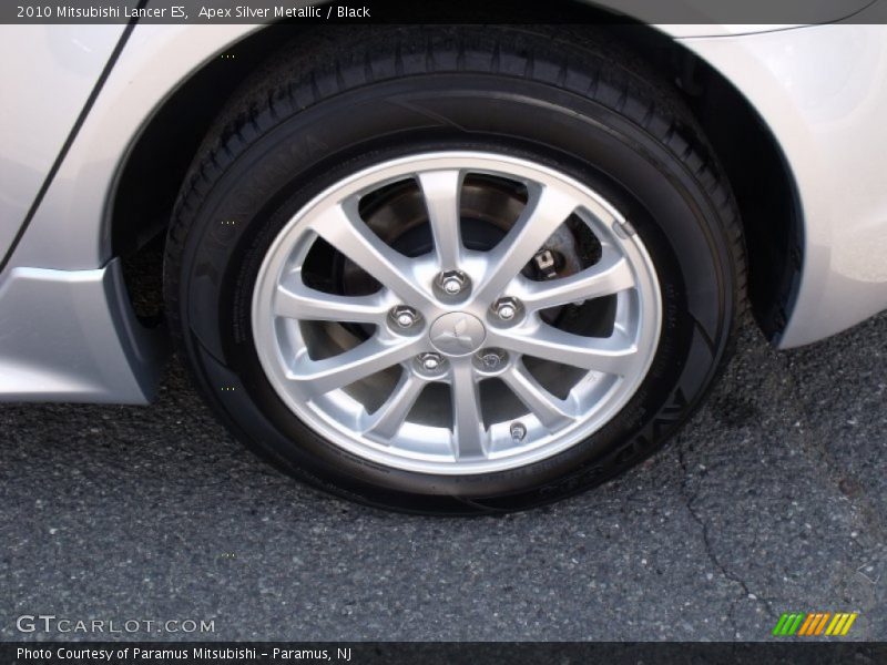 Apex Silver Metallic / Black 2010 Mitsubishi Lancer ES