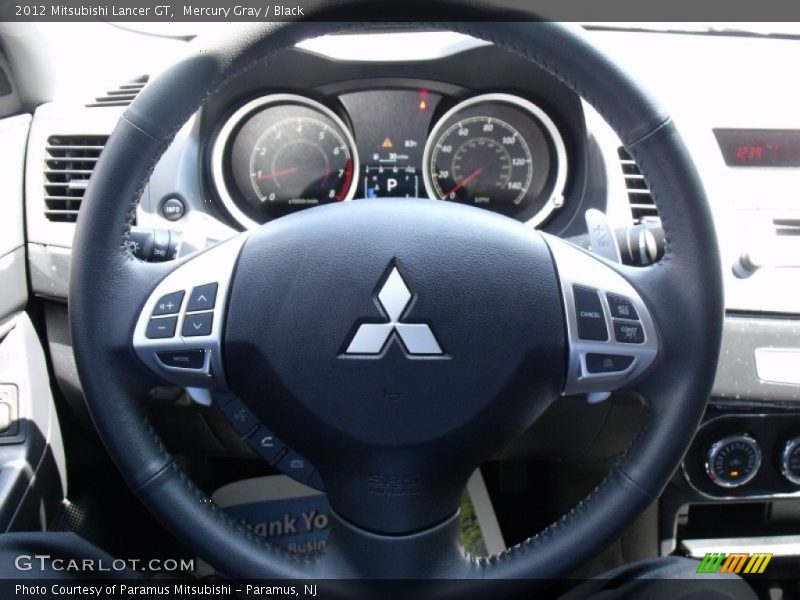 Mercury Gray / Black 2012 Mitsubishi Lancer GT