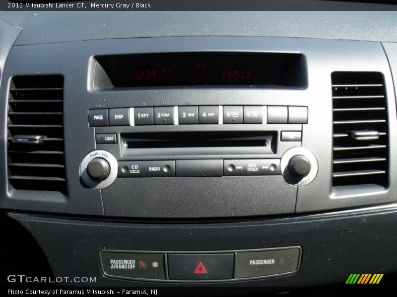 Mercury Gray / Black 2012 Mitsubishi Lancer GT