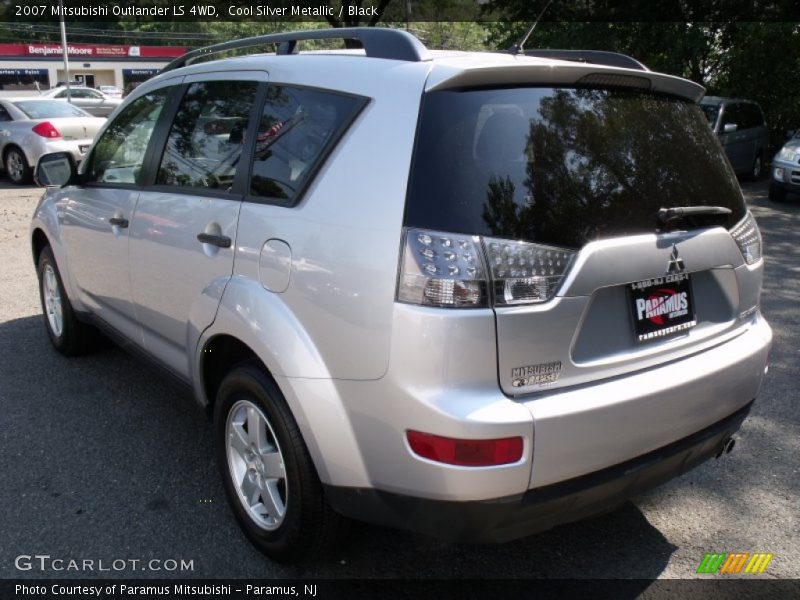 Cool Silver Metallic / Black 2007 Mitsubishi Outlander LS 4WD