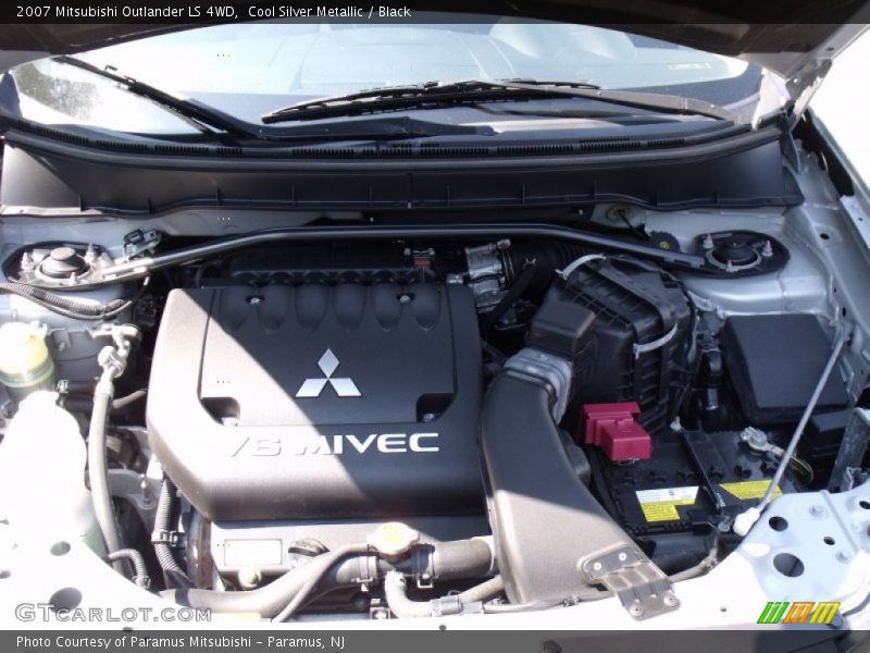 Cool Silver Metallic / Black 2007 Mitsubishi Outlander LS 4WD