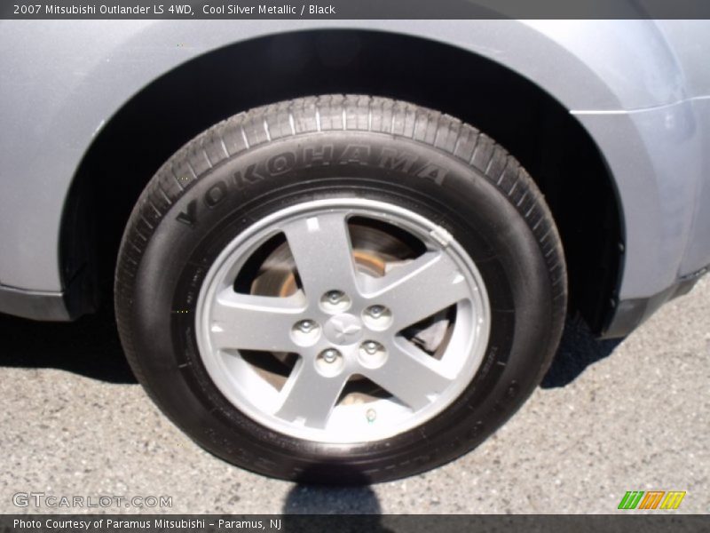 Cool Silver Metallic / Black 2007 Mitsubishi Outlander LS 4WD