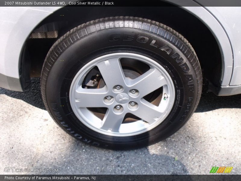Cool Silver Metallic / Black 2007 Mitsubishi Outlander LS 4WD
