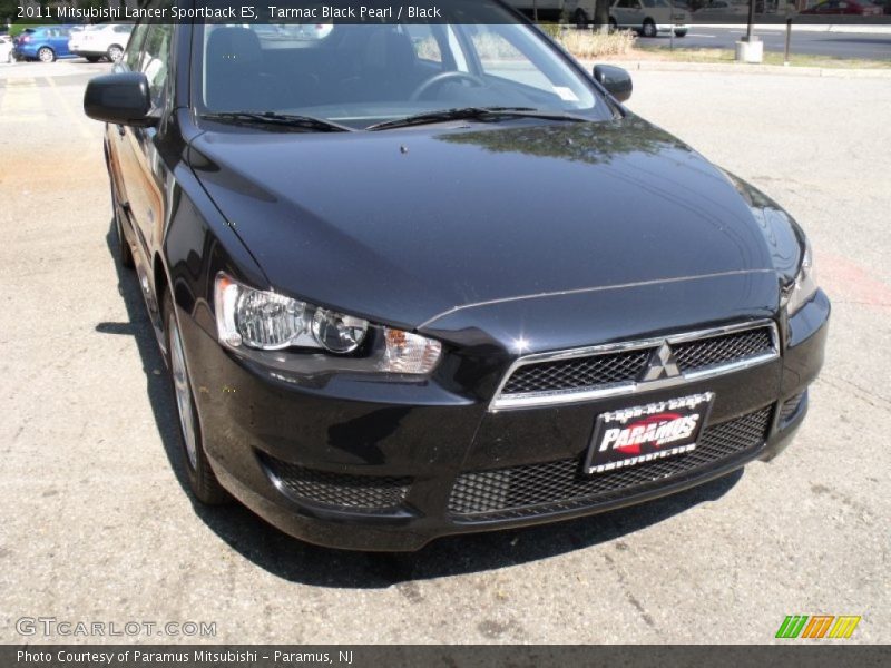 Tarmac Black Pearl / Black 2011 Mitsubishi Lancer Sportback ES