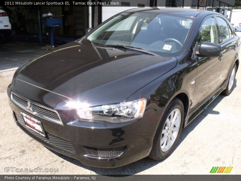 Tarmac Black Pearl / Black 2011 Mitsubishi Lancer Sportback ES