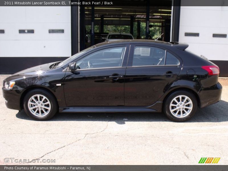 Tarmac Black Pearl / Black 2011 Mitsubishi Lancer Sportback ES