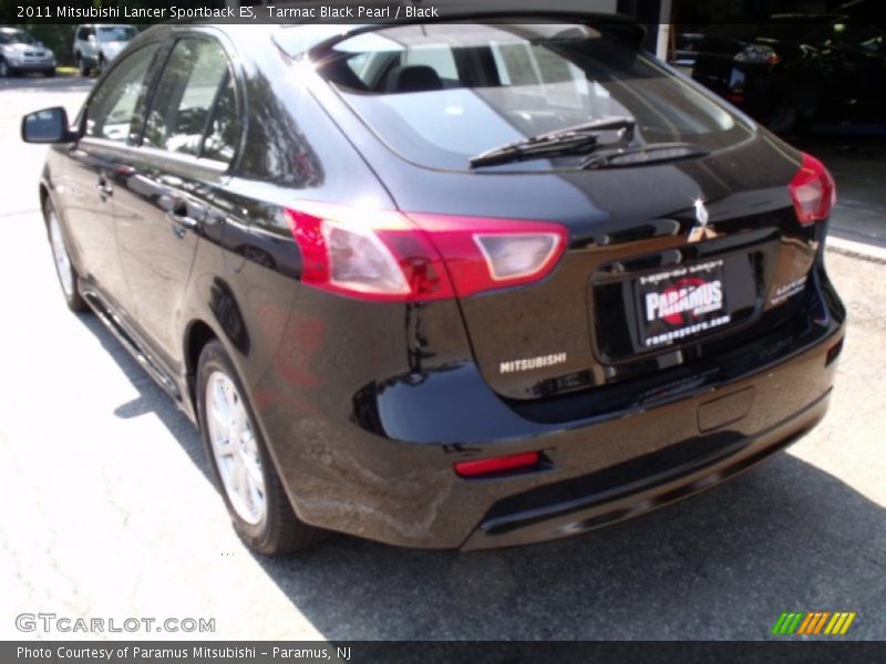 Tarmac Black Pearl / Black 2011 Mitsubishi Lancer Sportback ES