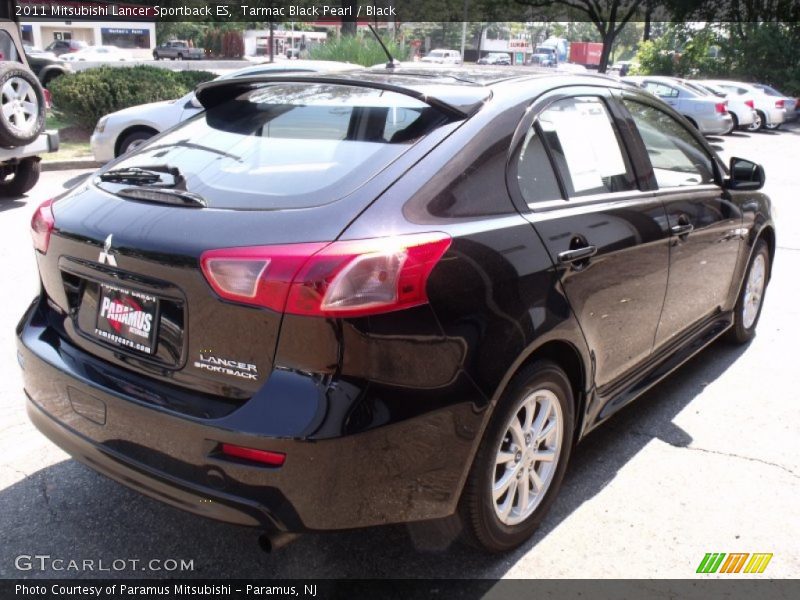 Tarmac Black Pearl / Black 2011 Mitsubishi Lancer Sportback ES