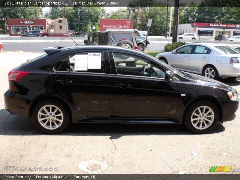Tarmac Black Pearl / Black 2011 Mitsubishi Lancer Sportback ES