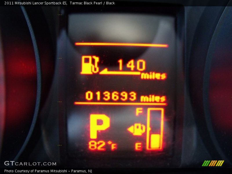 Tarmac Black Pearl / Black 2011 Mitsubishi Lancer Sportback ES