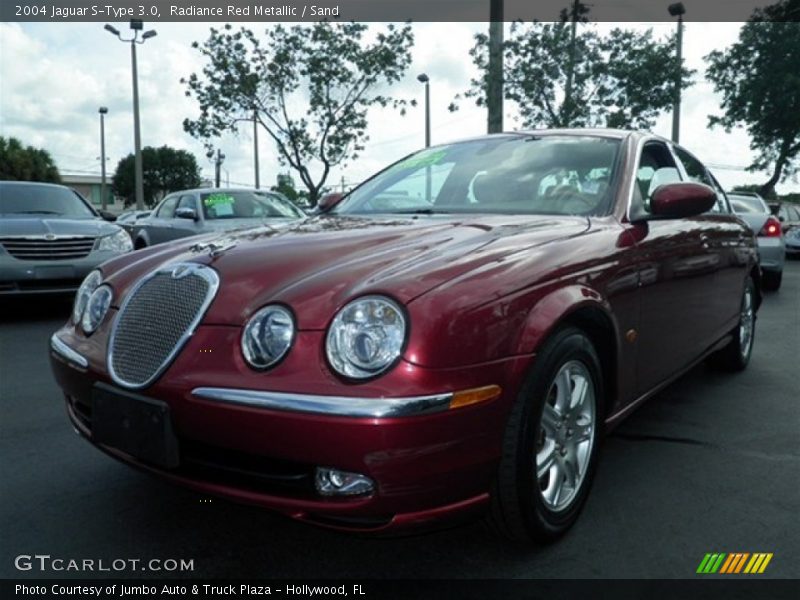 Radiance Red Metallic / Sand 2004 Jaguar S-Type 3.0