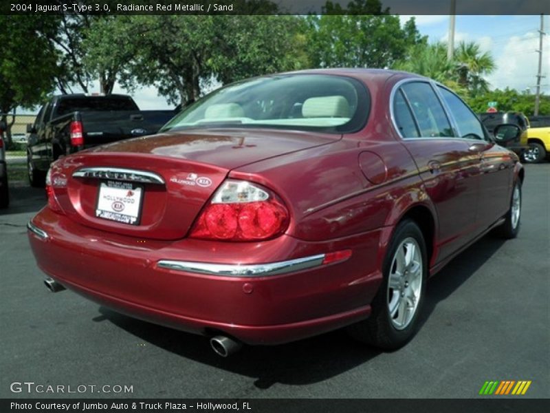 Radiance Red Metallic / Sand 2004 Jaguar S-Type 3.0