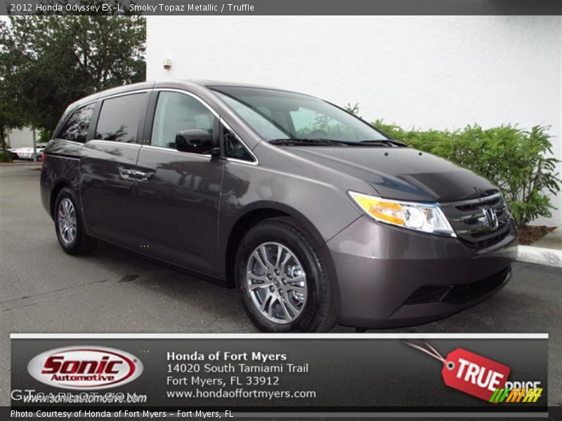 Smoky Topaz Metallic / Truffle 2012 Honda Odyssey EX-L