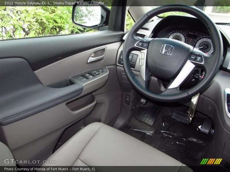 Smoky Topaz Metallic / Truffle 2012 Honda Odyssey EX-L