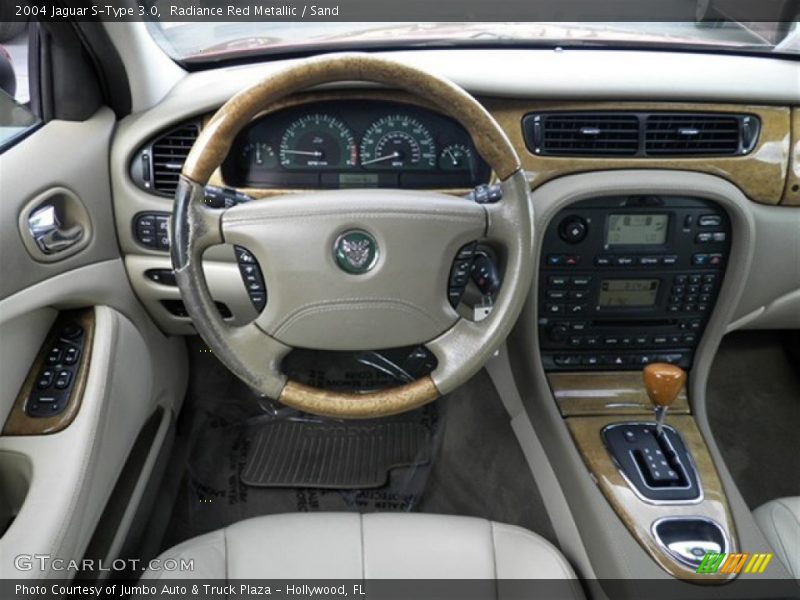 Radiance Red Metallic / Sand 2004 Jaguar S-Type 3.0