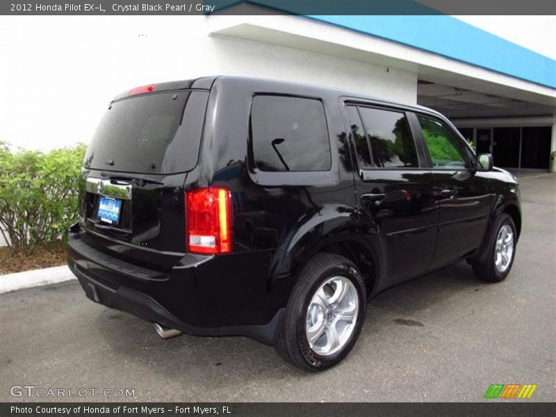 Crystal Black Pearl / Gray 2012 Honda Pilot EX-L