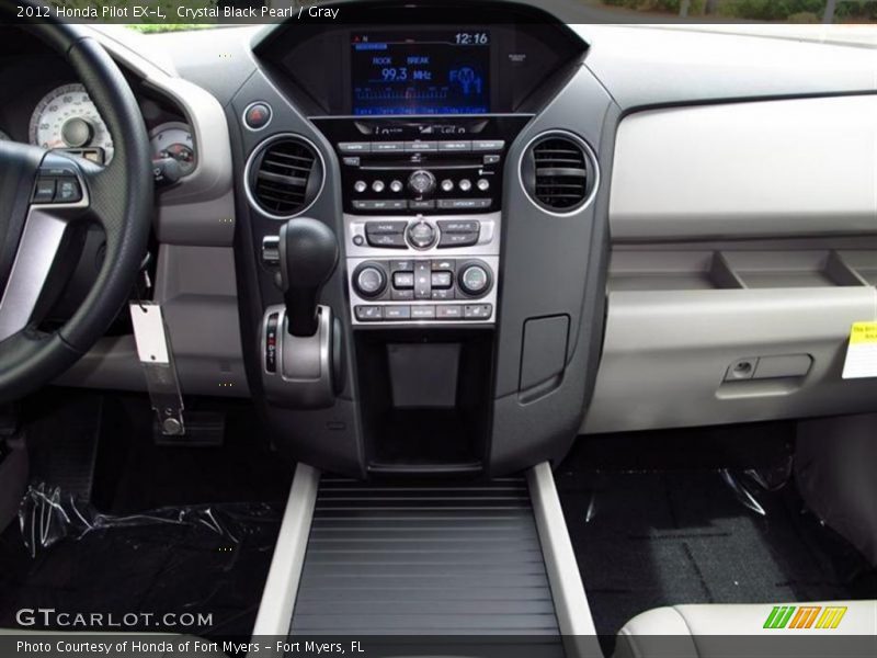 Crystal Black Pearl / Gray 2012 Honda Pilot EX-L