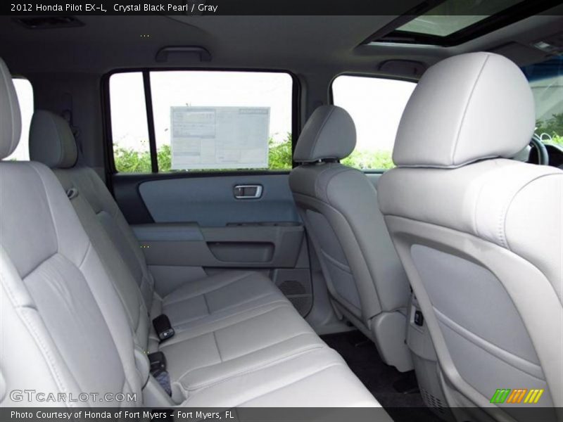 Crystal Black Pearl / Gray 2012 Honda Pilot EX-L