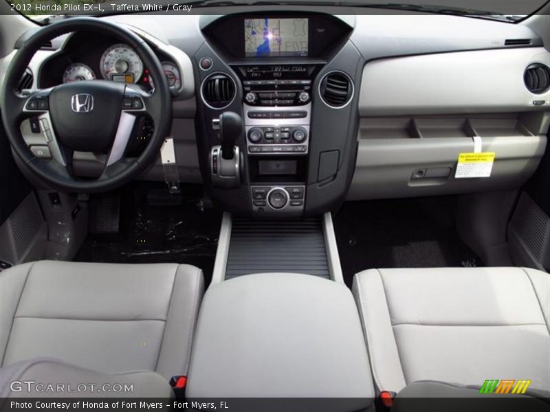 Taffeta White / Gray 2012 Honda Pilot EX-L