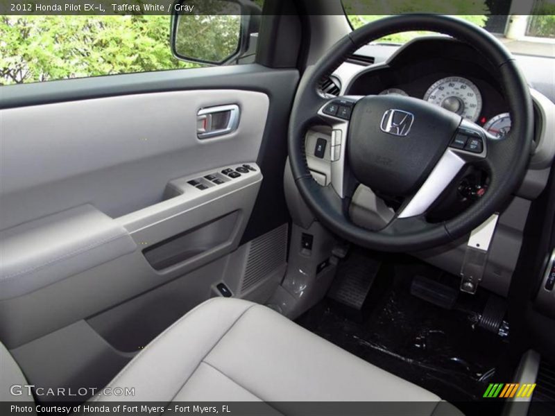 Taffeta White / Gray 2012 Honda Pilot EX-L