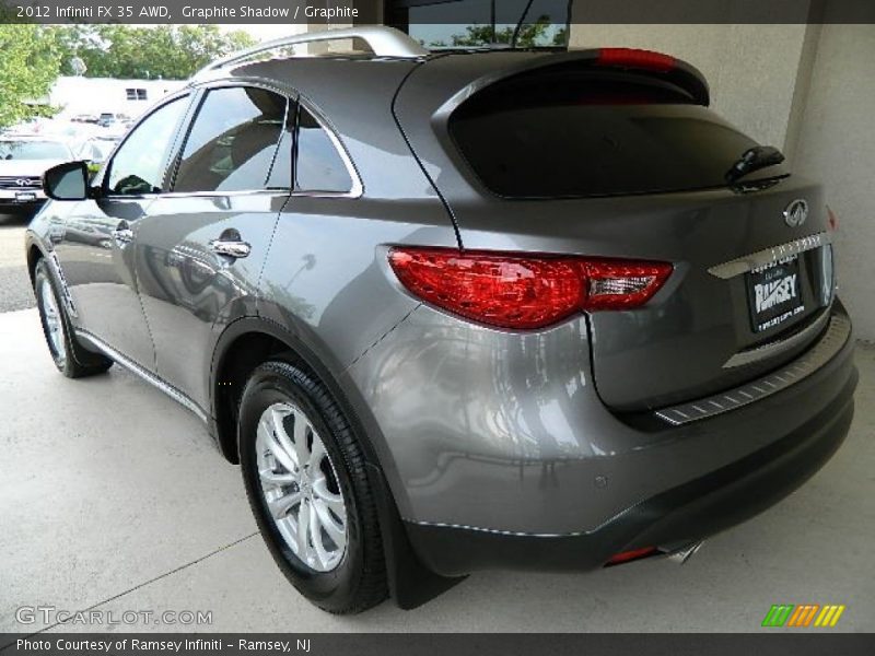 Graphite Shadow / Graphite 2012 Infiniti FX 35 AWD