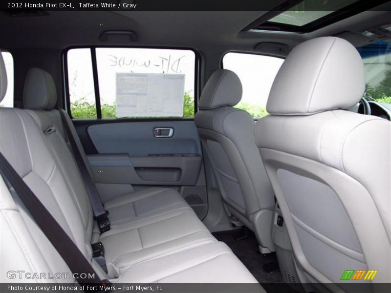 Taffeta White / Gray 2012 Honda Pilot EX-L