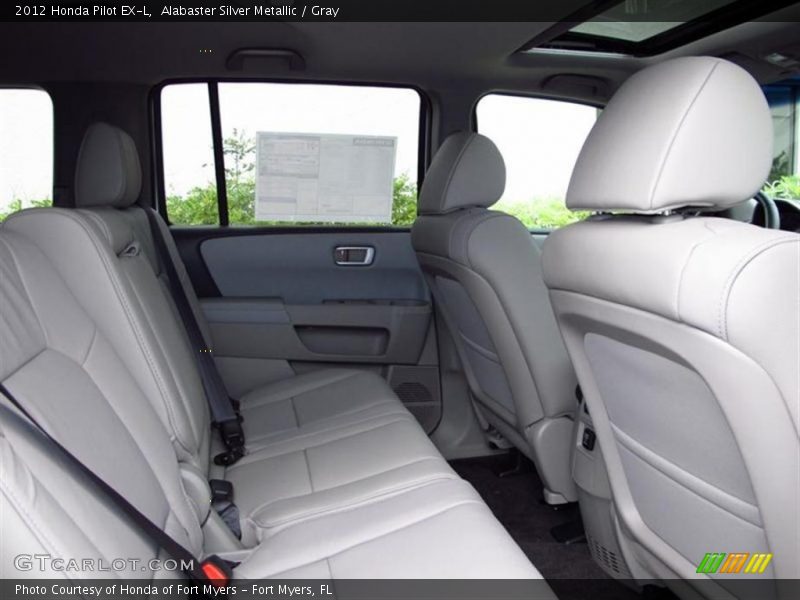 Alabaster Silver Metallic / Gray 2012 Honda Pilot EX-L
