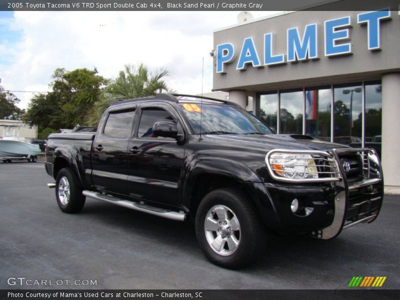 Black Sand Pearl / Graphite Gray 2005 Toyota Tacoma V6 TRD Sport Double Cab 4x4