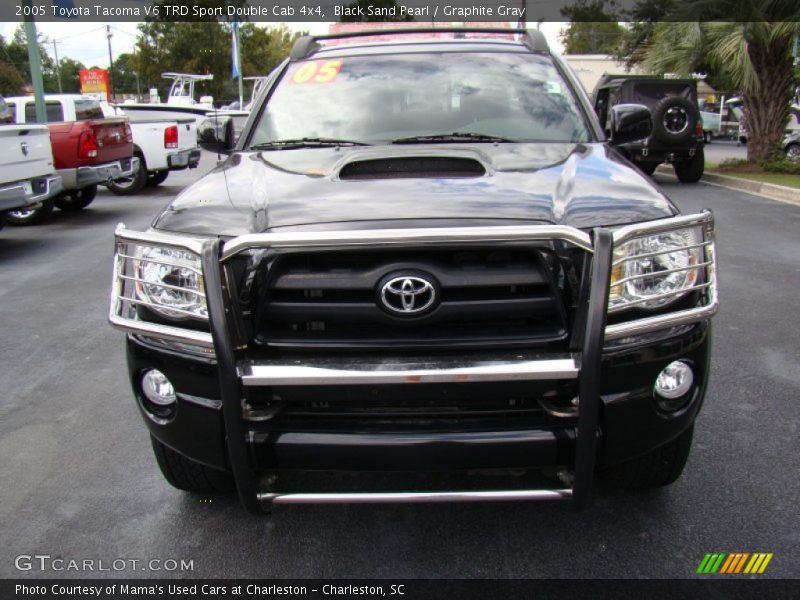 Black Sand Pearl / Graphite Gray 2005 Toyota Tacoma V6 TRD Sport Double Cab 4x4