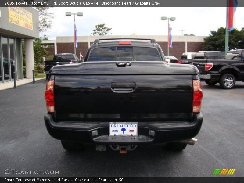 Black Sand Pearl / Graphite Gray 2005 Toyota Tacoma V6 TRD Sport Double Cab 4x4