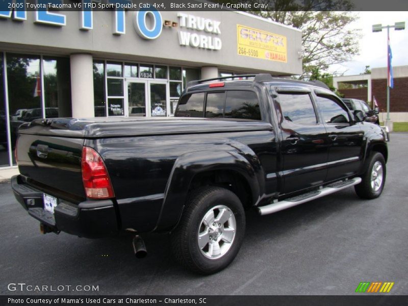 Black Sand Pearl / Graphite Gray 2005 Toyota Tacoma V6 TRD Sport Double Cab 4x4