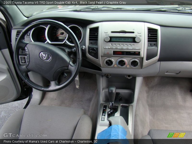 Black Sand Pearl / Graphite Gray 2005 Toyota Tacoma V6 TRD Sport Double Cab 4x4
