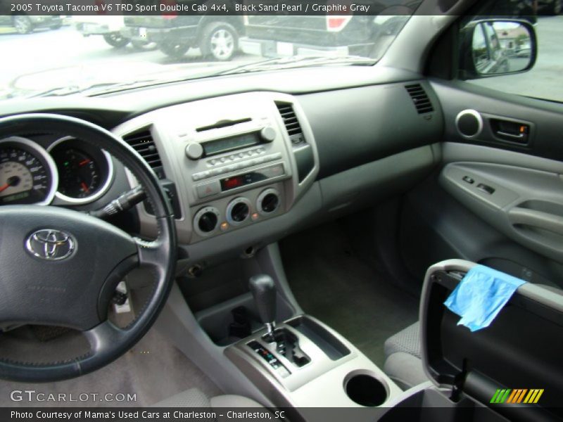 Black Sand Pearl / Graphite Gray 2005 Toyota Tacoma V6 TRD Sport Double Cab 4x4