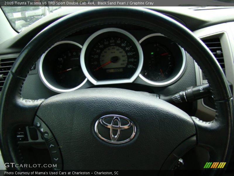 Black Sand Pearl / Graphite Gray 2005 Toyota Tacoma V6 TRD Sport Double Cab 4x4