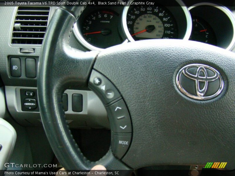 Black Sand Pearl / Graphite Gray 2005 Toyota Tacoma V6 TRD Sport Double Cab 4x4