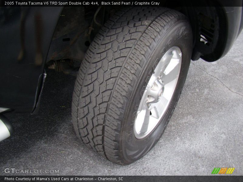 Black Sand Pearl / Graphite Gray 2005 Toyota Tacoma V6 TRD Sport Double Cab 4x4