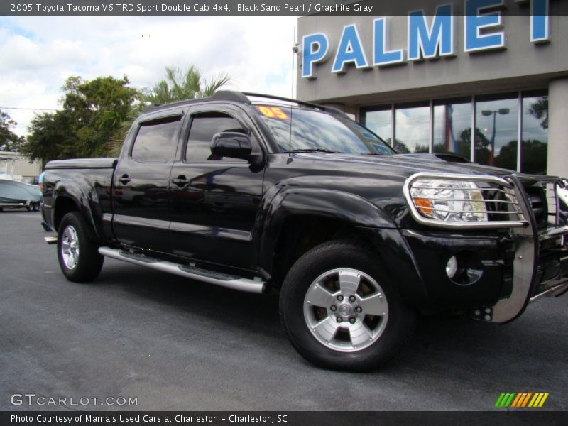 Black Sand Pearl / Graphite Gray 2005 Toyota Tacoma V6 TRD Sport Double Cab 4x4