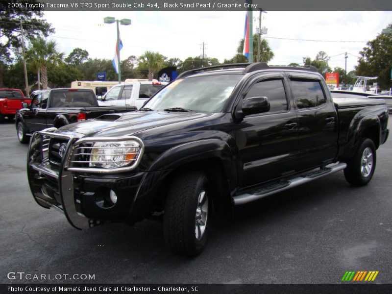 Black Sand Pearl / Graphite Gray 2005 Toyota Tacoma V6 TRD Sport Double Cab 4x4