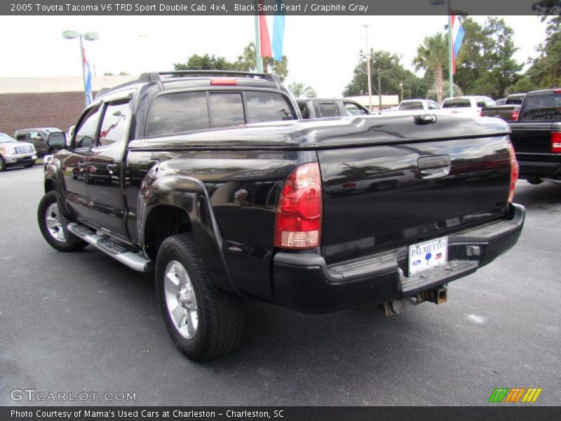 Black Sand Pearl / Graphite Gray 2005 Toyota Tacoma V6 TRD Sport Double Cab 4x4